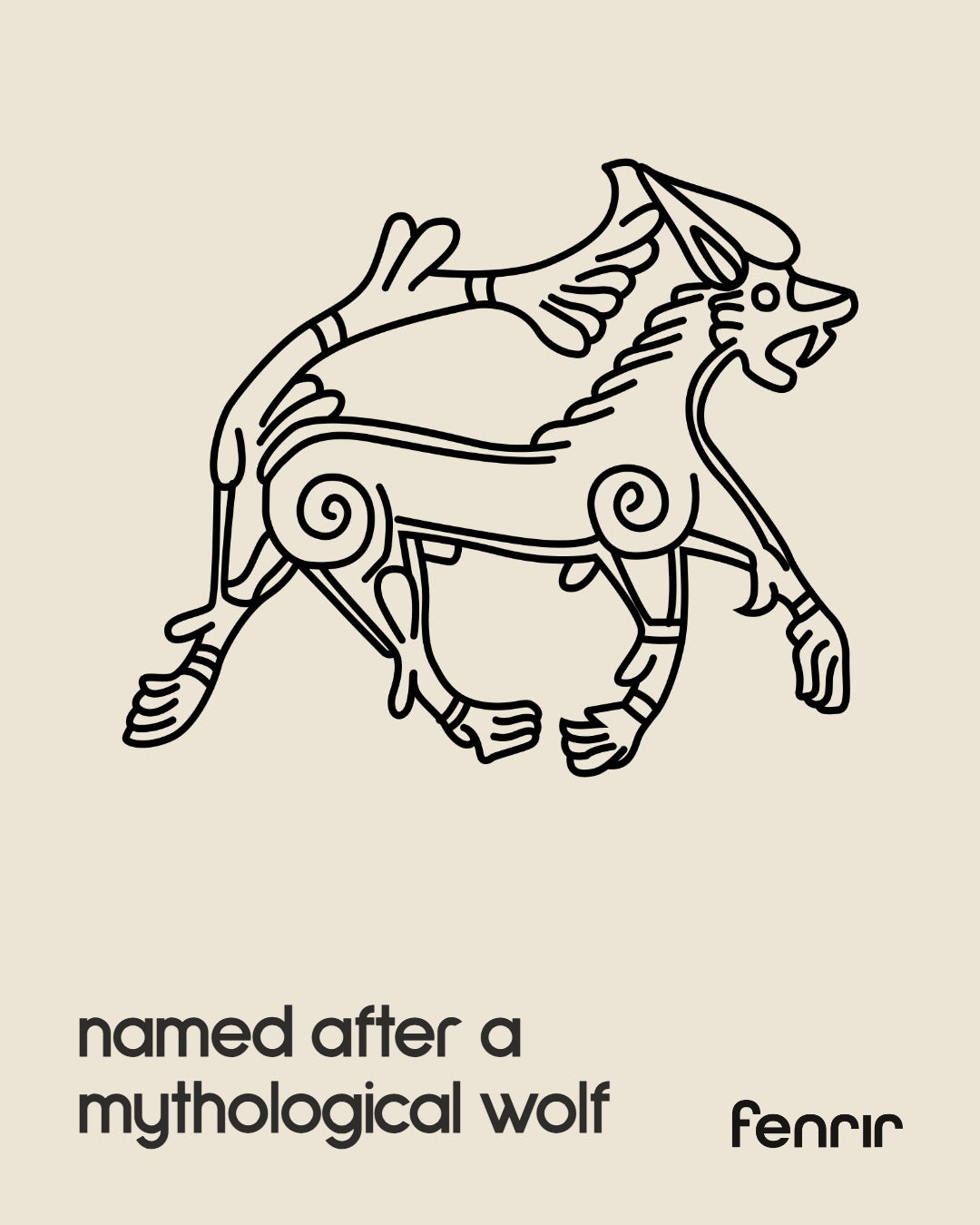 Post: named after a mythological wolf